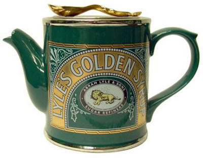 tate & lyle syrup tin theepot